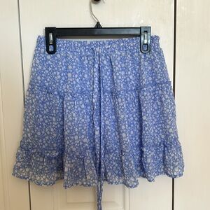 Floral mini skirt